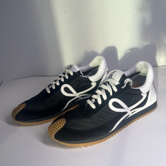 Loewe Other - Authentic LOEWE Flow Runner In Nylon And Suede In Black/White